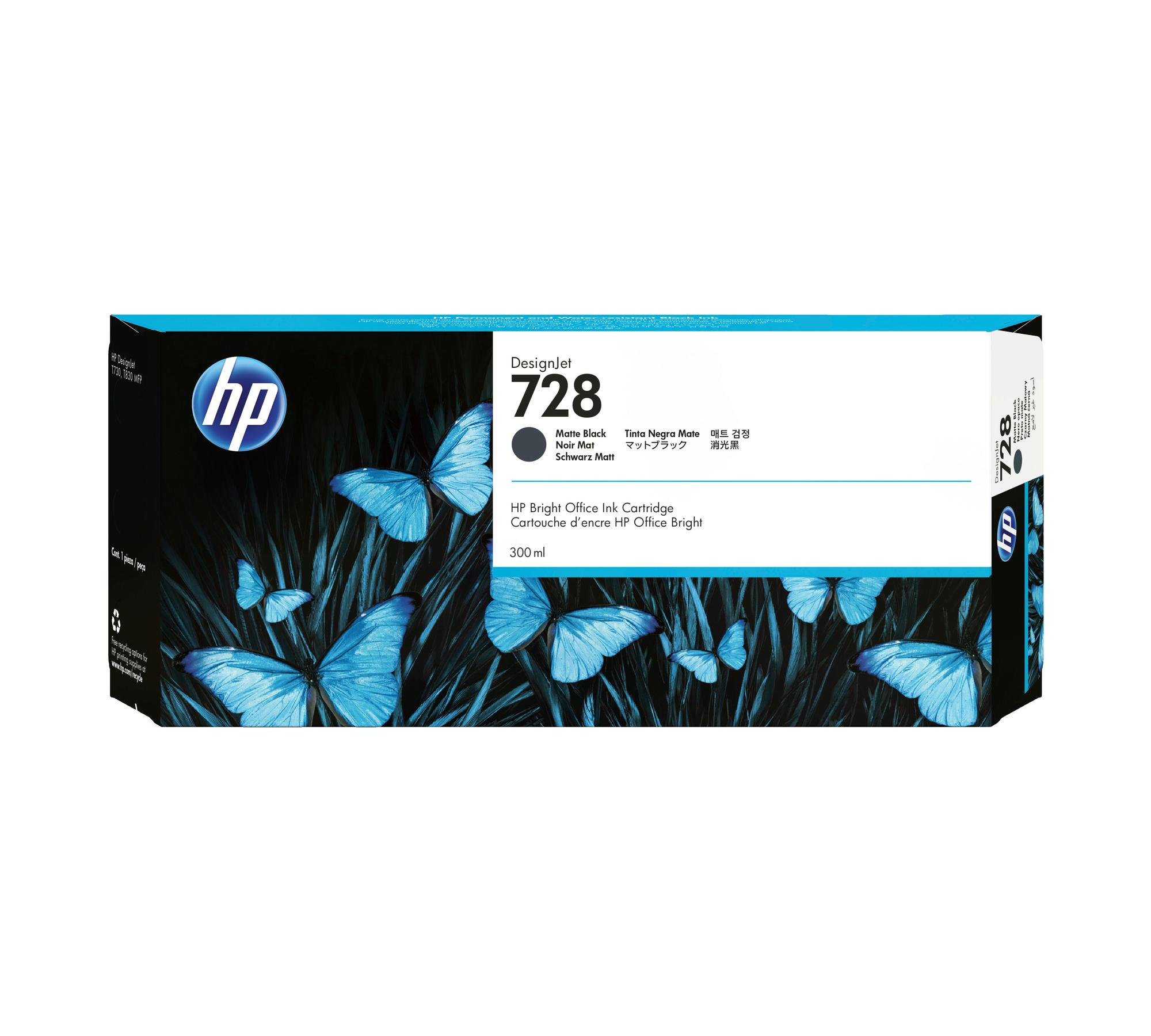 HP Ink 728 / F9J68A Matt black XXL