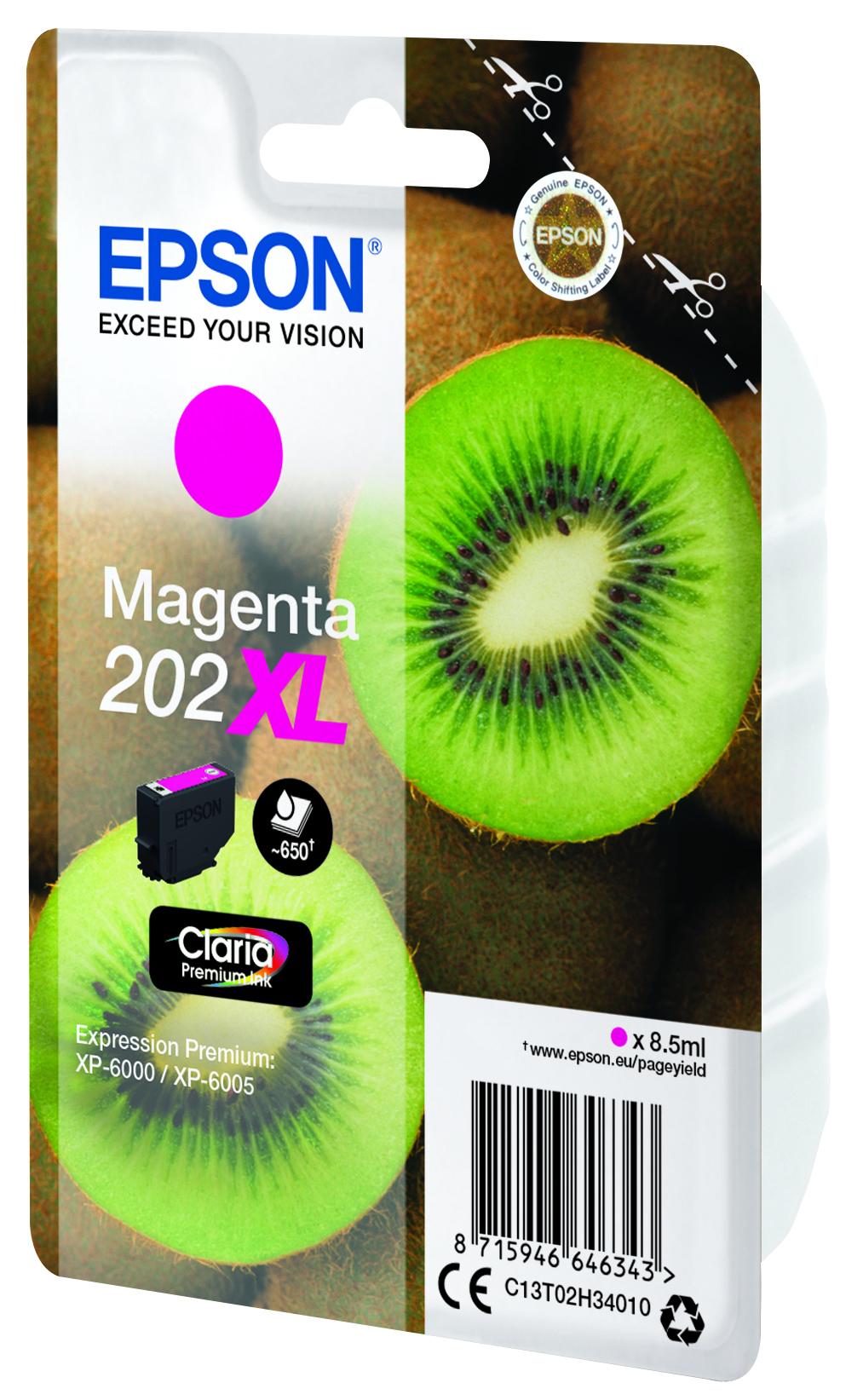 Epson Tinte 202XL / C13T02H34010 Magenta XL