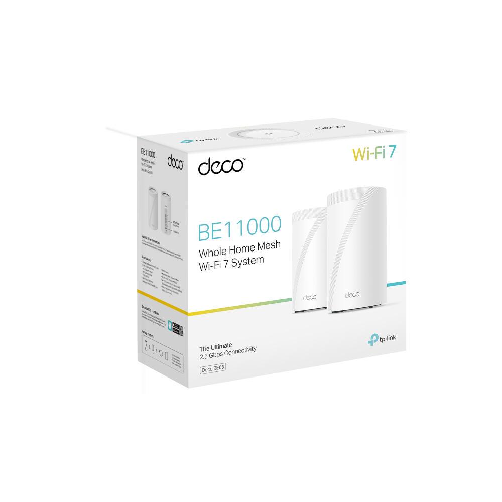 TP-Link Sistema WLAN a rete BE65 / DECO BE65(2-PACK) Bianco Doppelpack