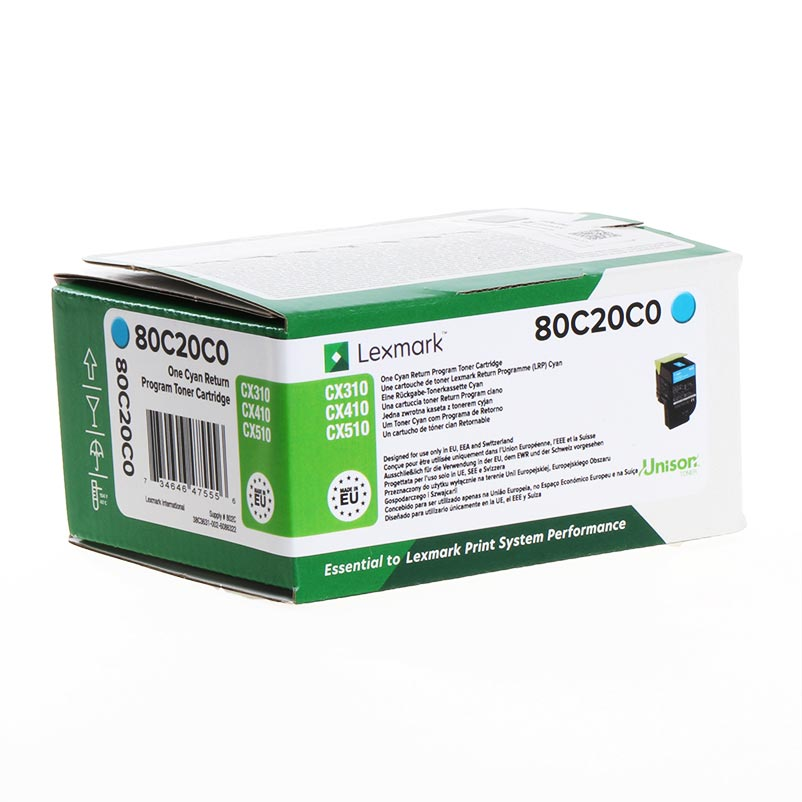 Lexmark Toner 802C / 80C20C0 Cyan