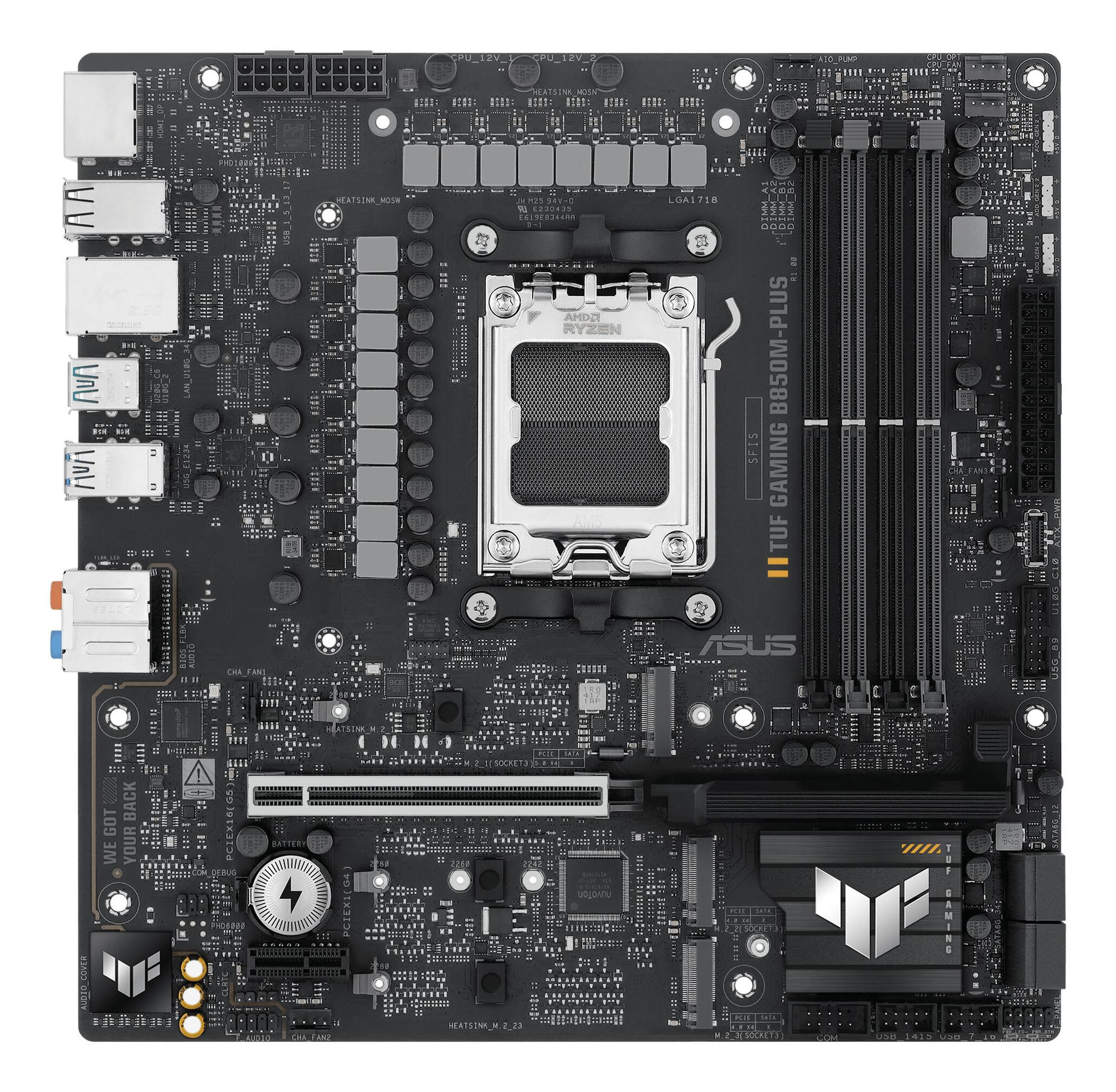 ASUS Mainboard TUF GAMING B850M-PLUS / 90MB1IX0-M0EAY0 Black
