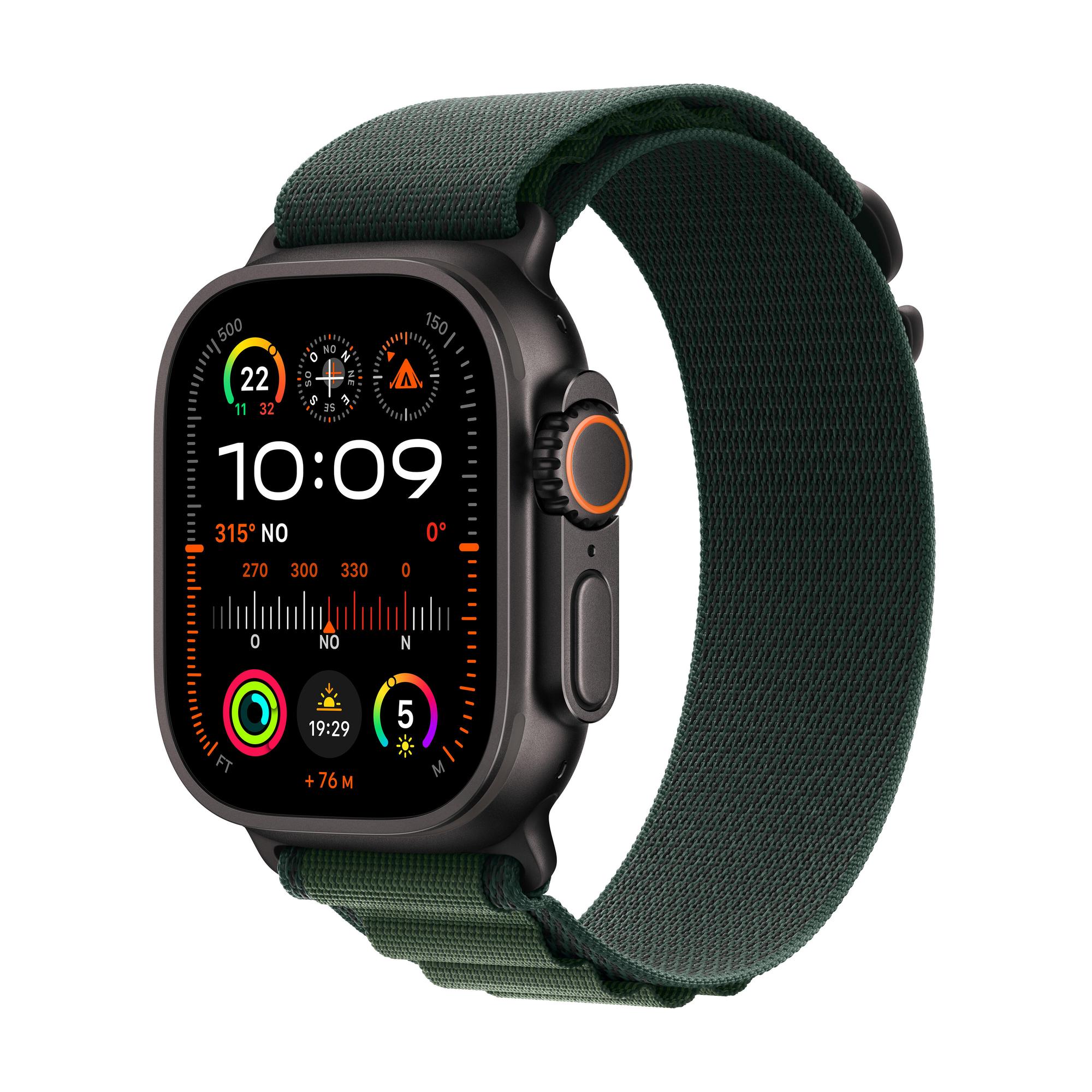 Apple Indossabile Watch Ultra 2 49mm Alpine / MX4R3FD/A Nero, verde