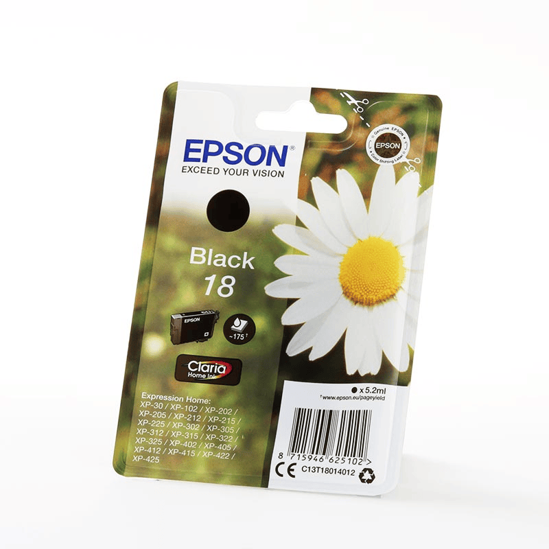 Epson Encre 18 / C13T18014012 Noir