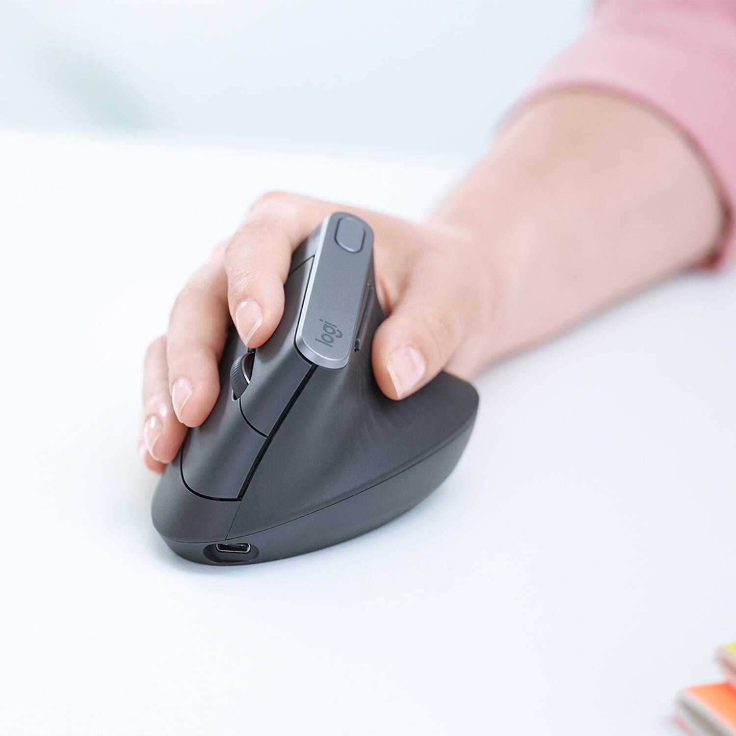 Logitech Ratón MX Vertical Advanced / 910-005448 Grafito
