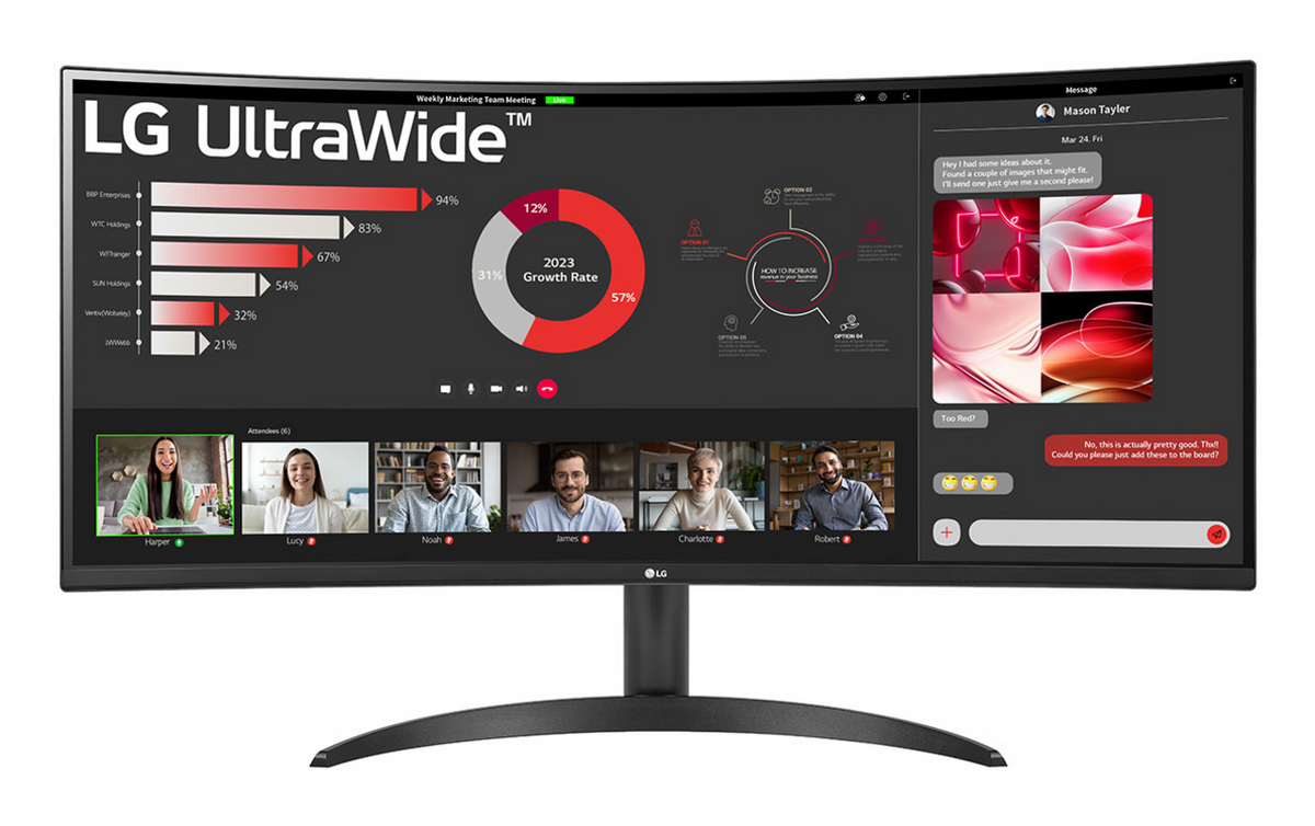 LG Monitor 34WR50QK-B  / 34WR50QK-B.AEU Schwarz