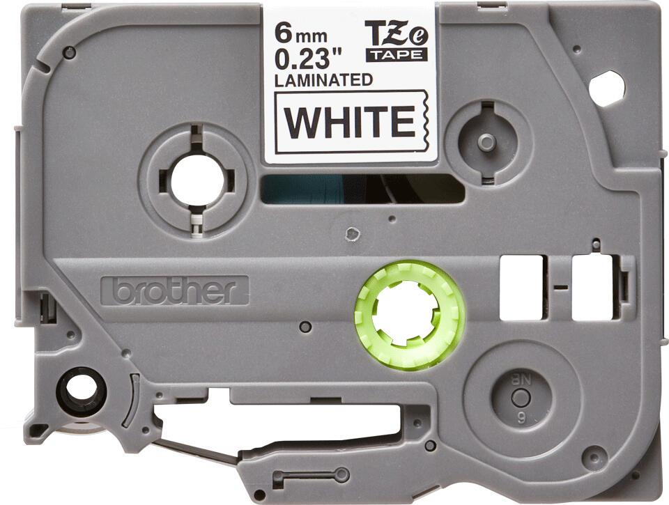 Brother Cinta de color TZE-211 / TZE211 Negro, blanco