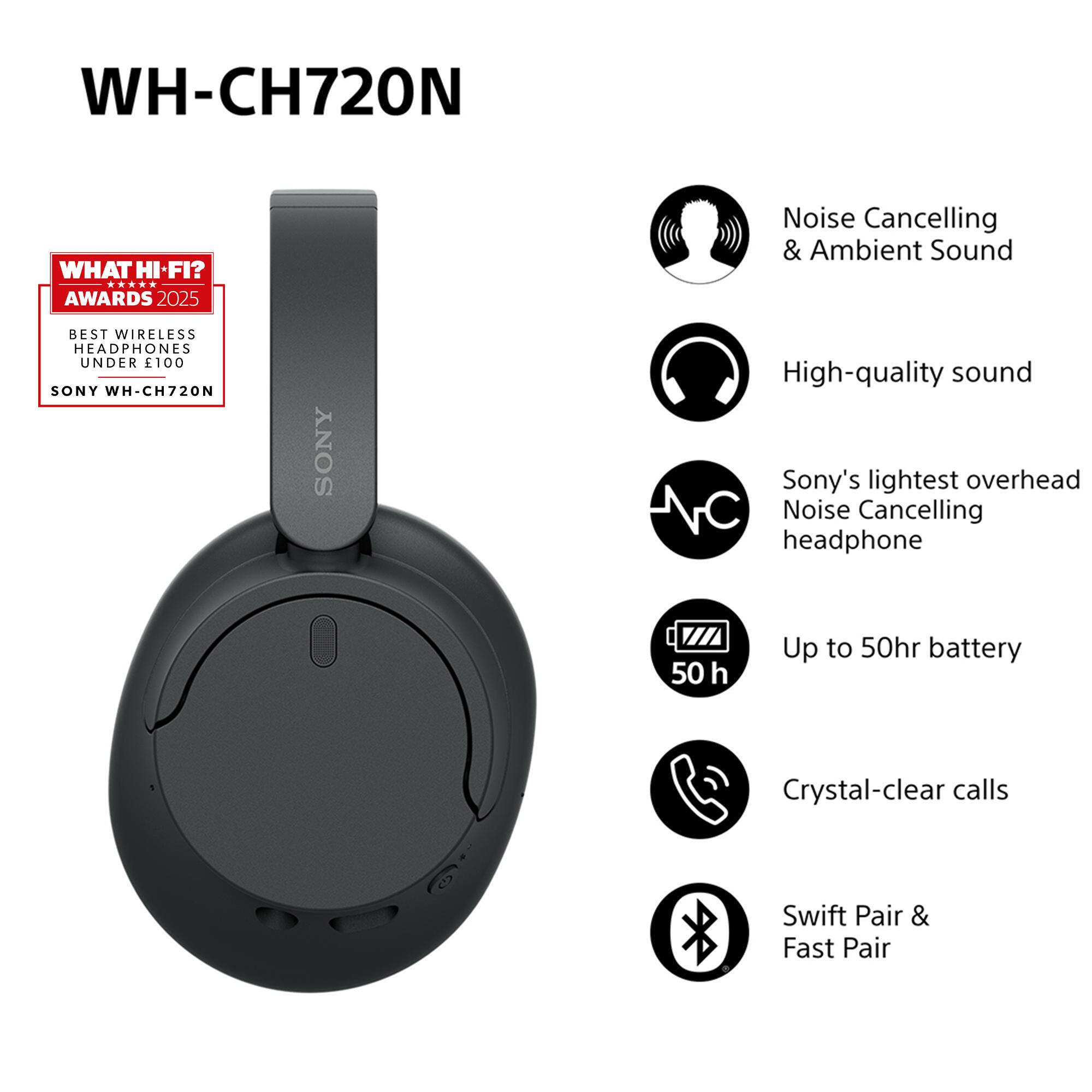 Sony Headset WH720BK / WHCH720NB.CE7 Black