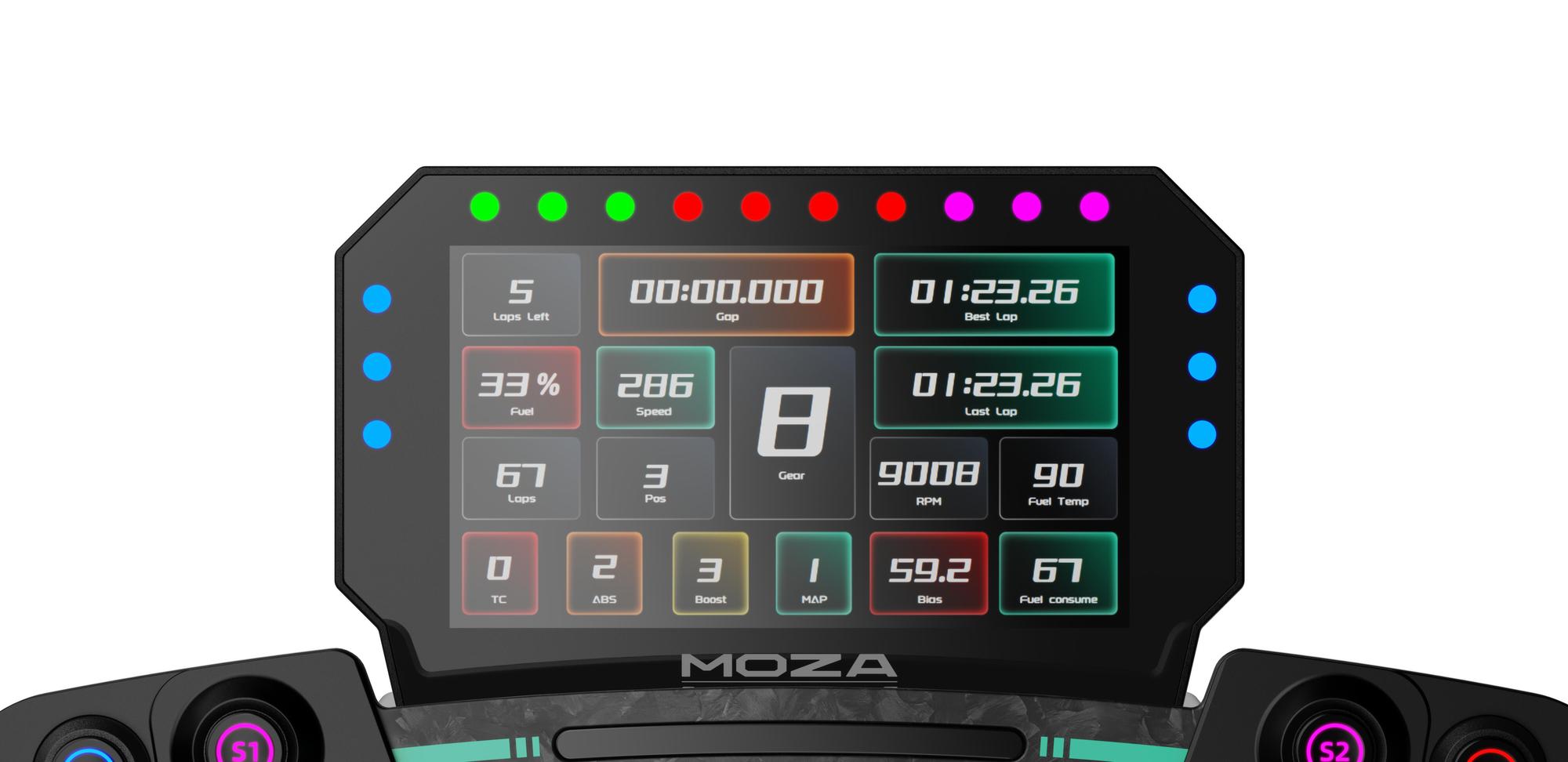 Moza Racing Controllore CM2 Racing Dash / RS072 Nero