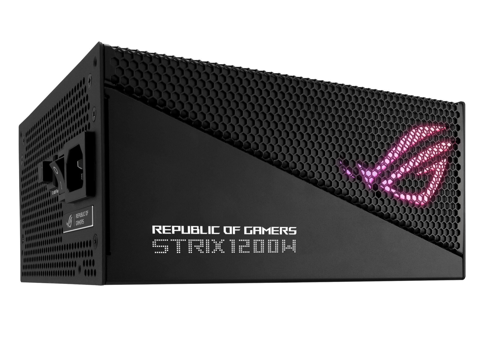 ASUS PC power supply unit ROG Strix 1200W Aura Ed. / 90YE00P0-B0NA00 Black