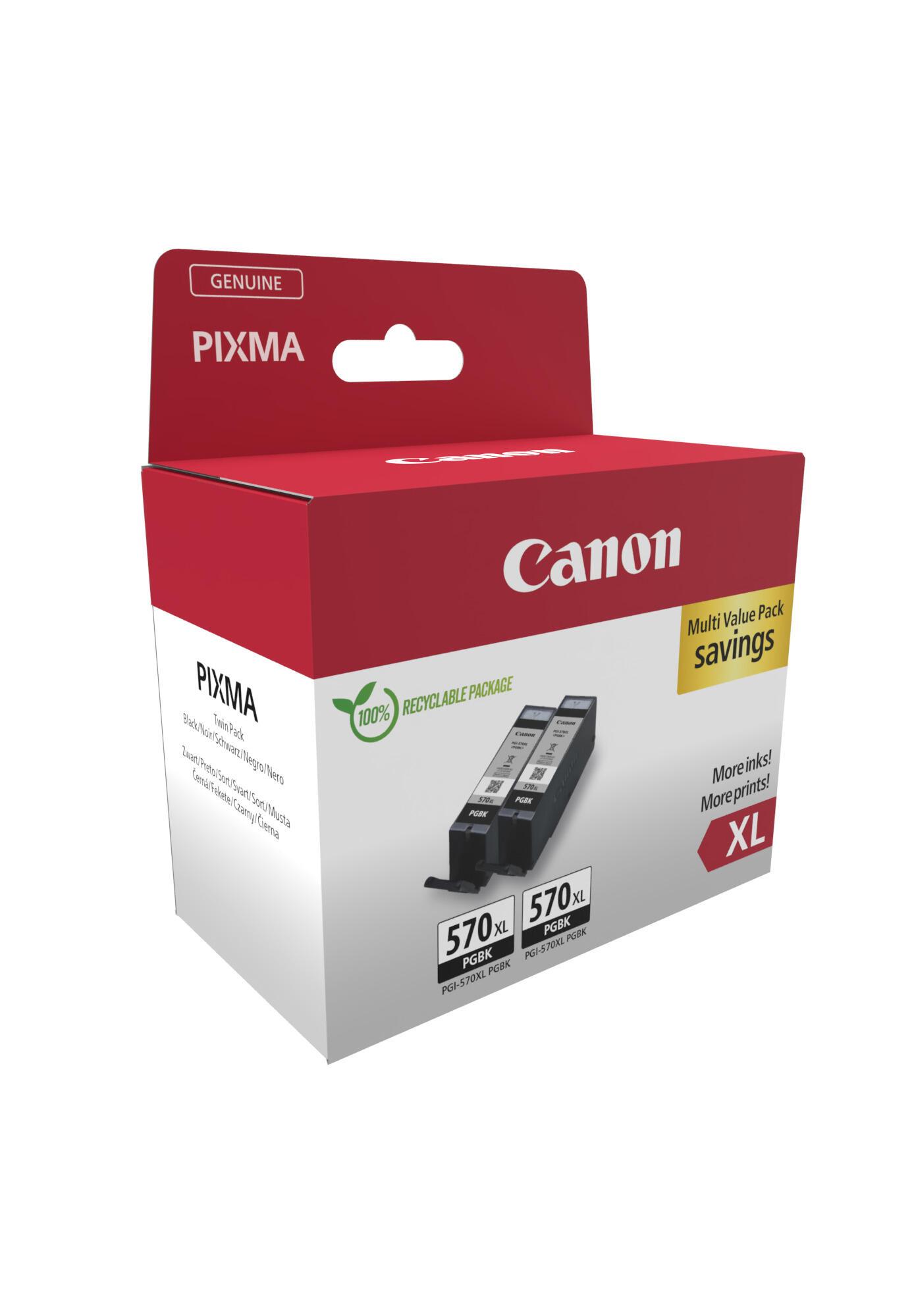 Canon Ink PGI-570XL / 0318C010 Black Doppelpack