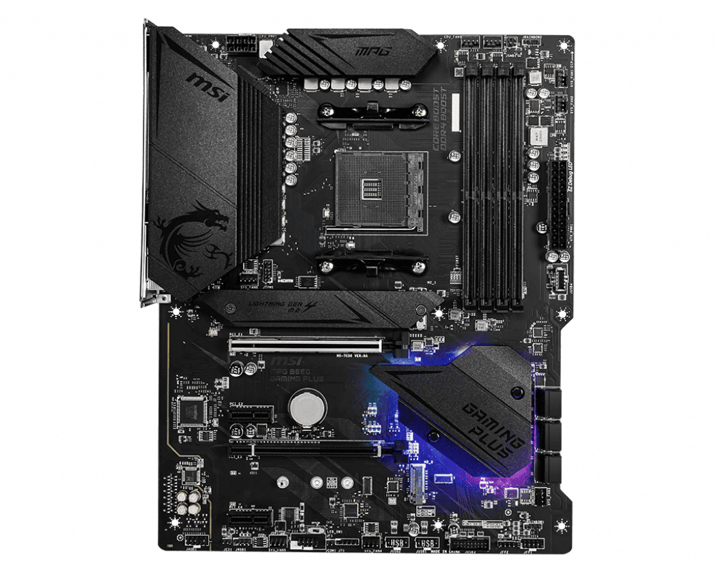 MSI Motherboard MPG B550 GAMING PLUS / 7C56-003R Black