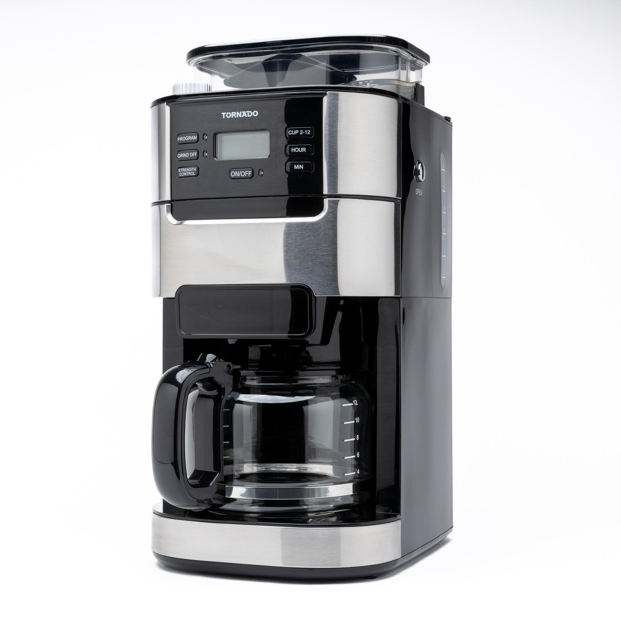 TORNADO Cafetera de filtro TCM1025A-GS Negro