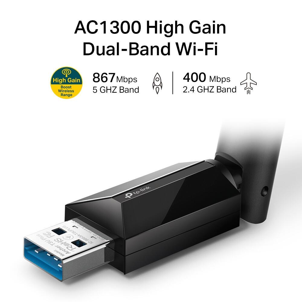TP-Link USB WLAN-Antenne T3U Plus / ARCHER T3U PLUS Schwarz