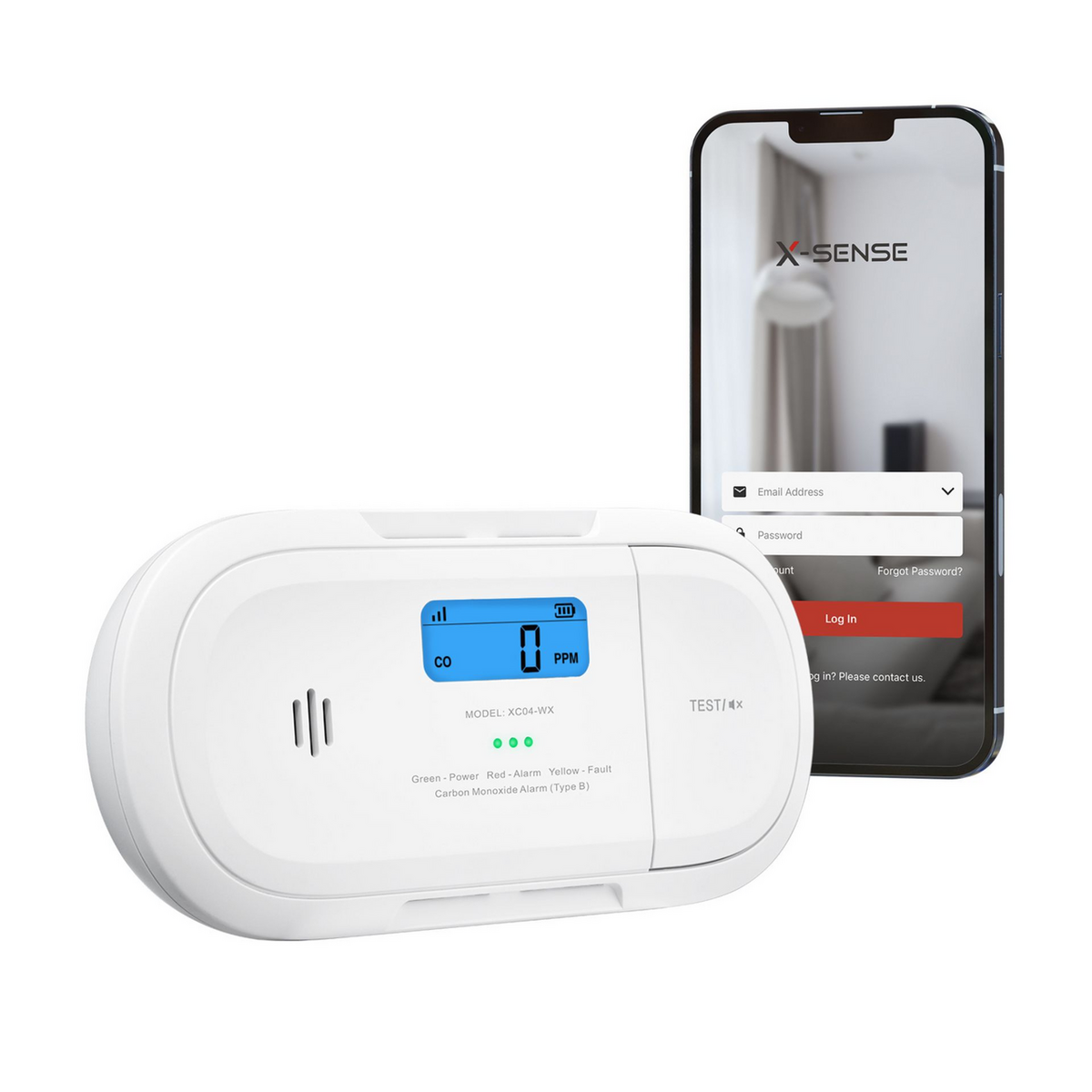 X-Sense Kohlenmonoxidmelder XC04-WX / ZASXS00171WEU White