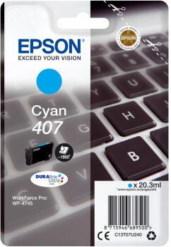 Epson Ink 407 / C13T07U240 Cyan Standard