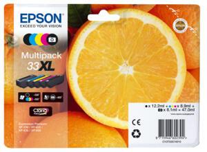Epson Encre 33XL / C13T33574011 BK,PBK,C,M,Y Multipack