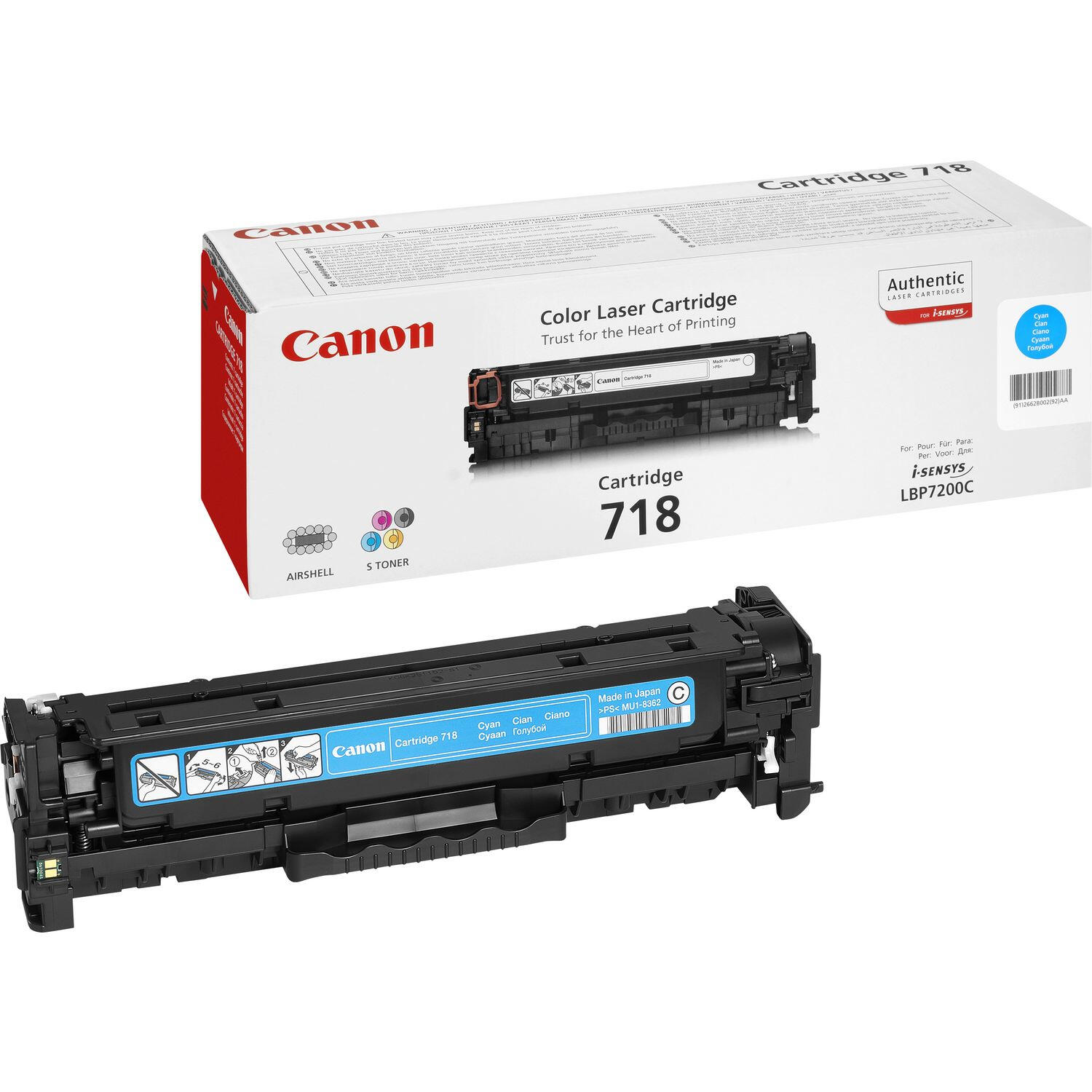 Canon Toner 718CP / 2661B014 Cyan