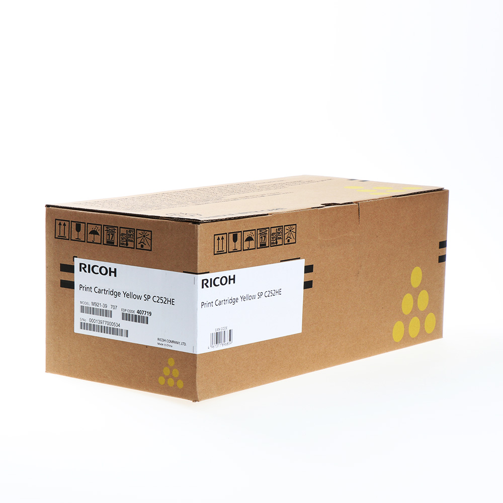 Ricoh Toner Type C252E / 407719 Gelb XL