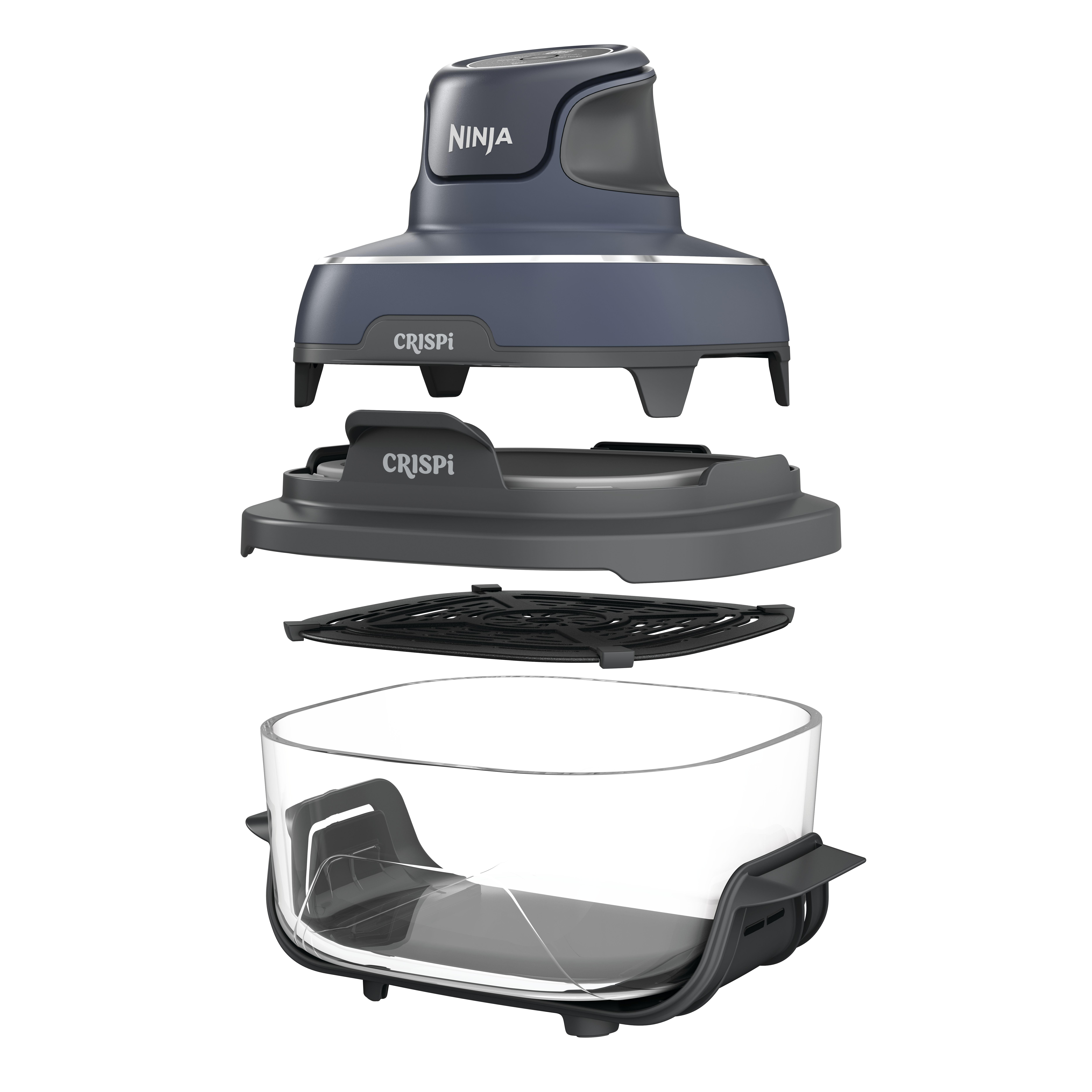 SharkNinja Friggitrice ad aria calda Crispi / FN101EUGY Blu, grigio, trasparente
