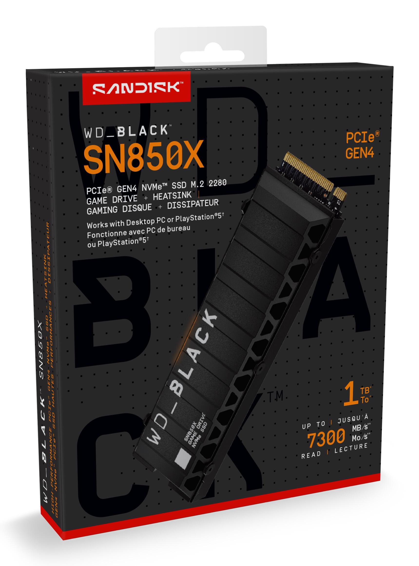 Western Digital SSD M.2 SN850X / WDS100T2XHE Negro S