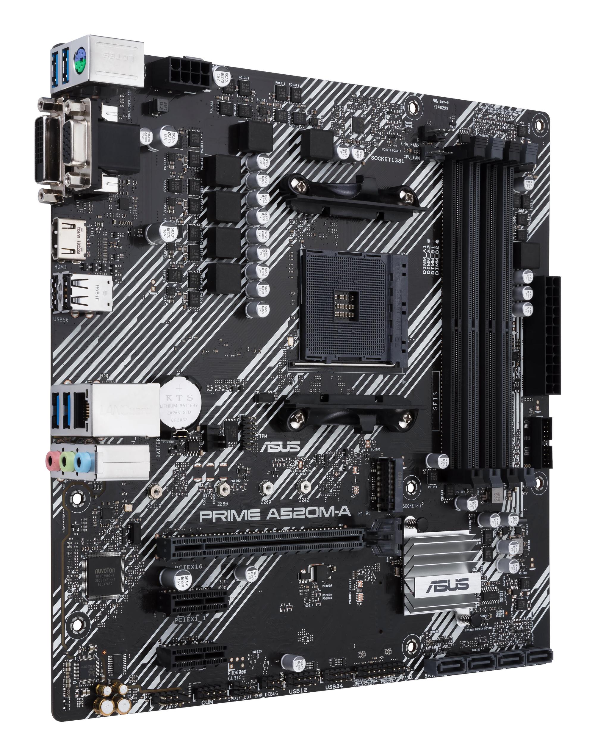 ASUS Scheda madre Prime A520M-A II / 90MB17H0-M0EAYC Nero, grigio