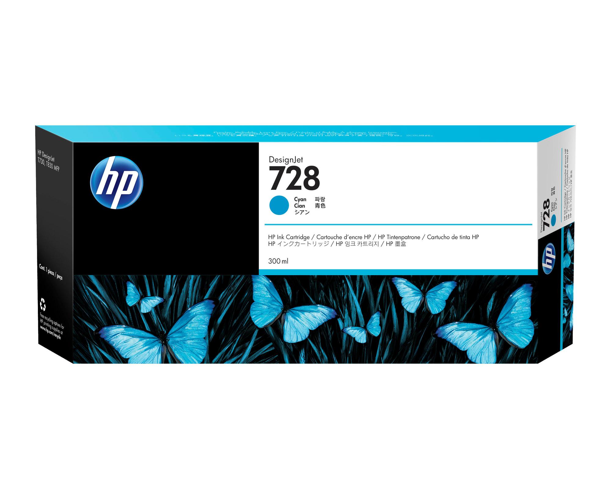 HP Ink 728 / F9K17A Cyan XXL