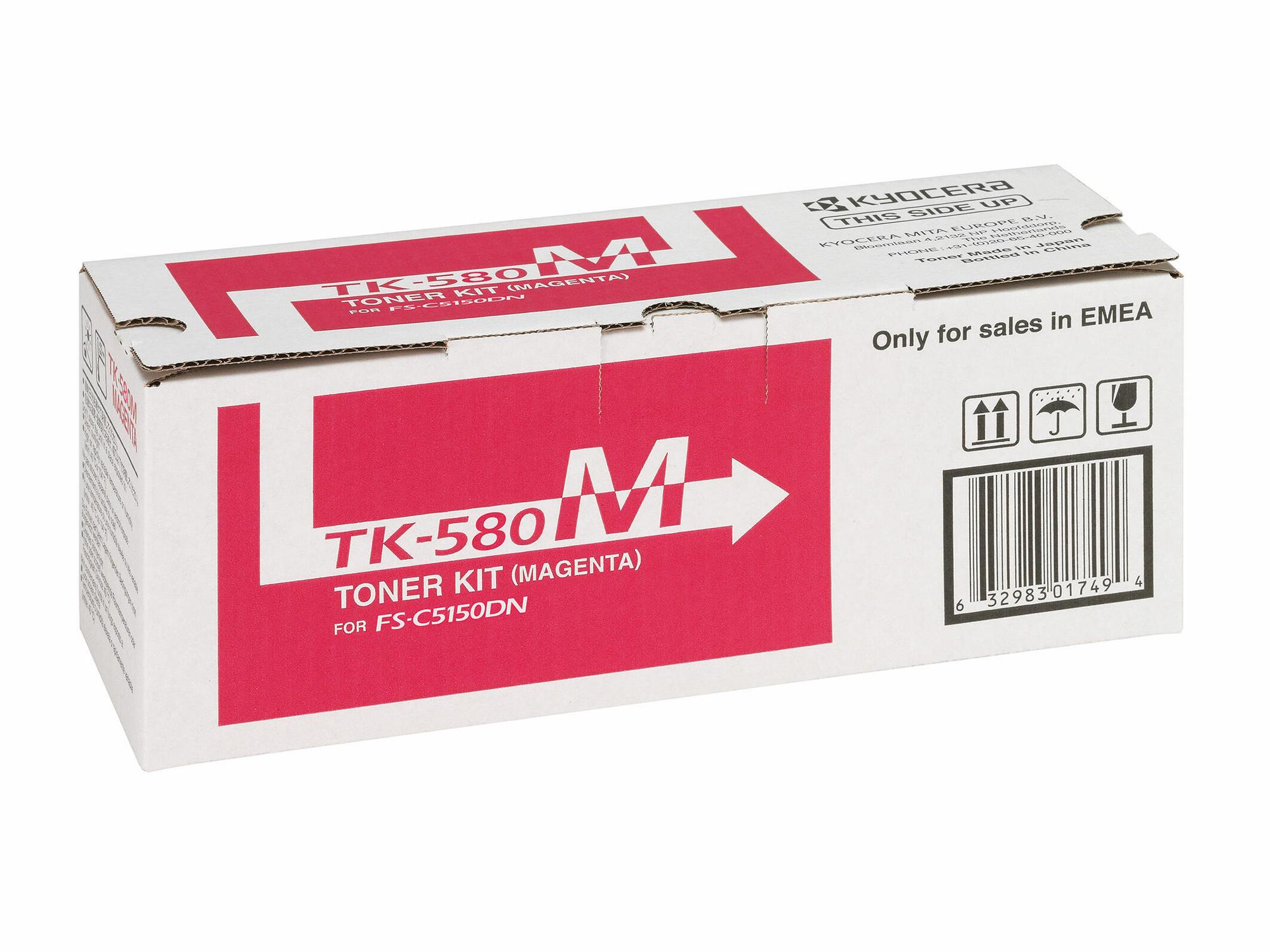 KYOCERA Tóner TK-580M / 1T02KTBNL0 Magenta Standard