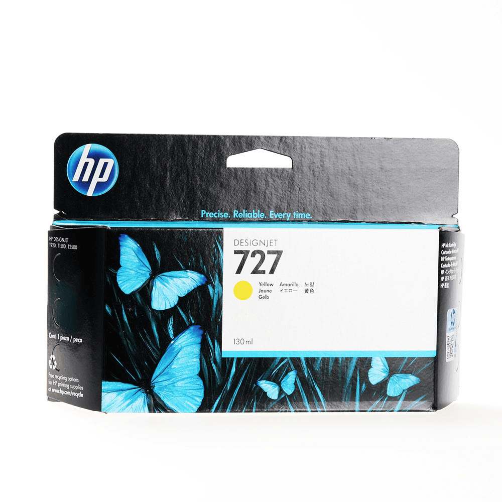 HP Encre 727 / B3P21A Jaune