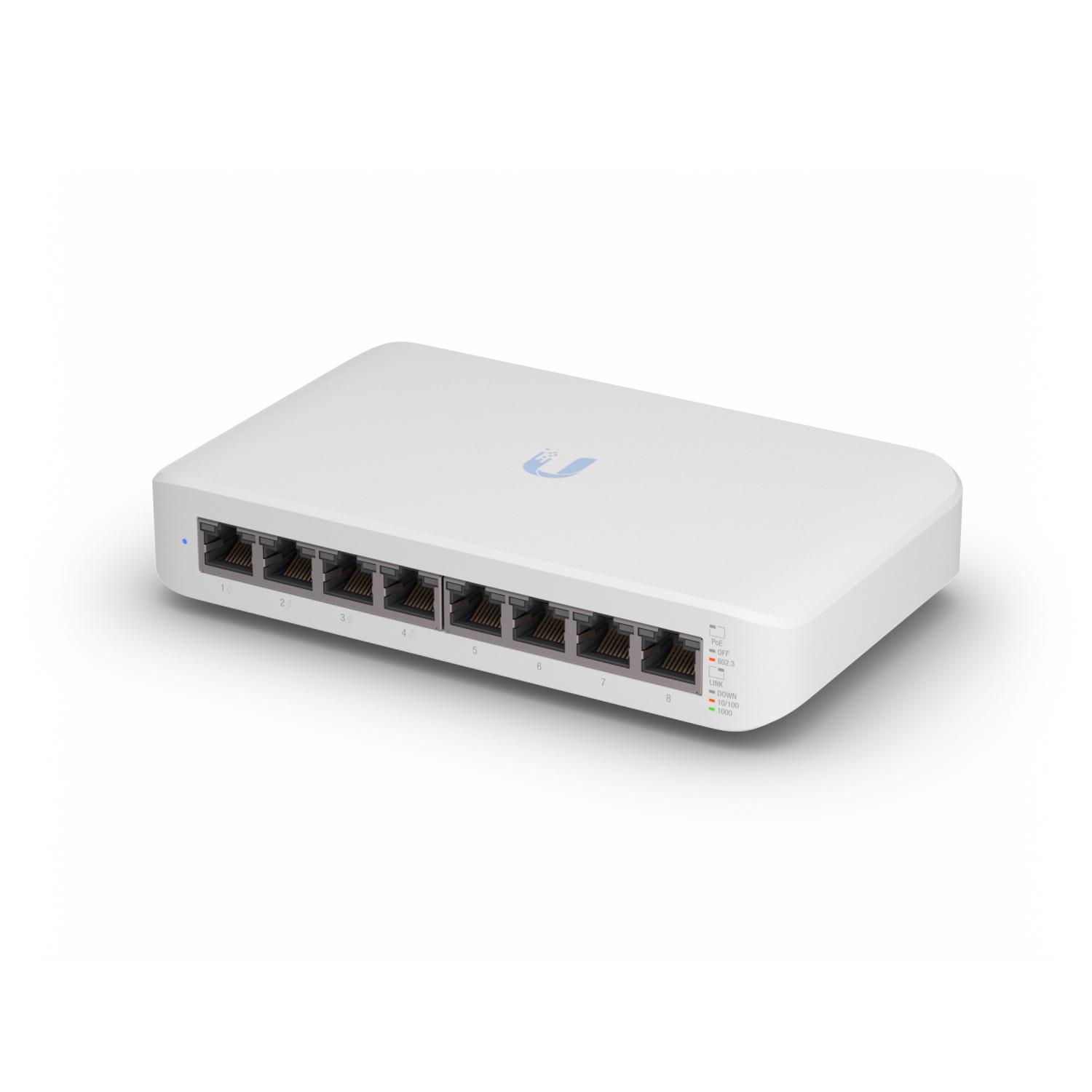Ubiquiti Switch LITE8PO / USW-LITE-8-POE Blanc