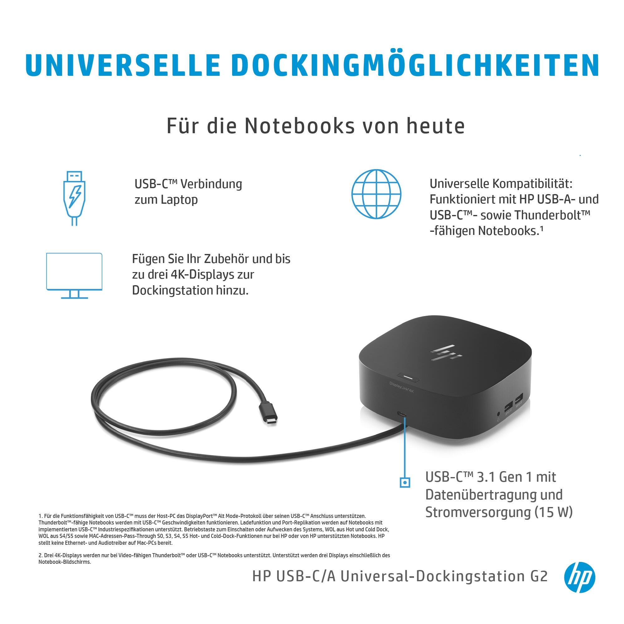 HP Dockingstation 26D32AA Schwarz