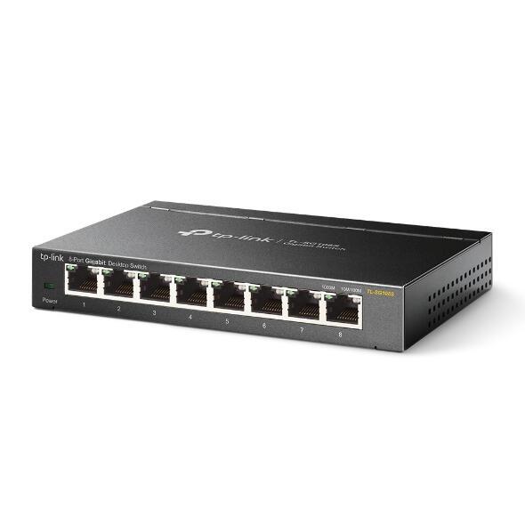 TP-Link Interruttore TL-SG108S / TL-SG108S Nero