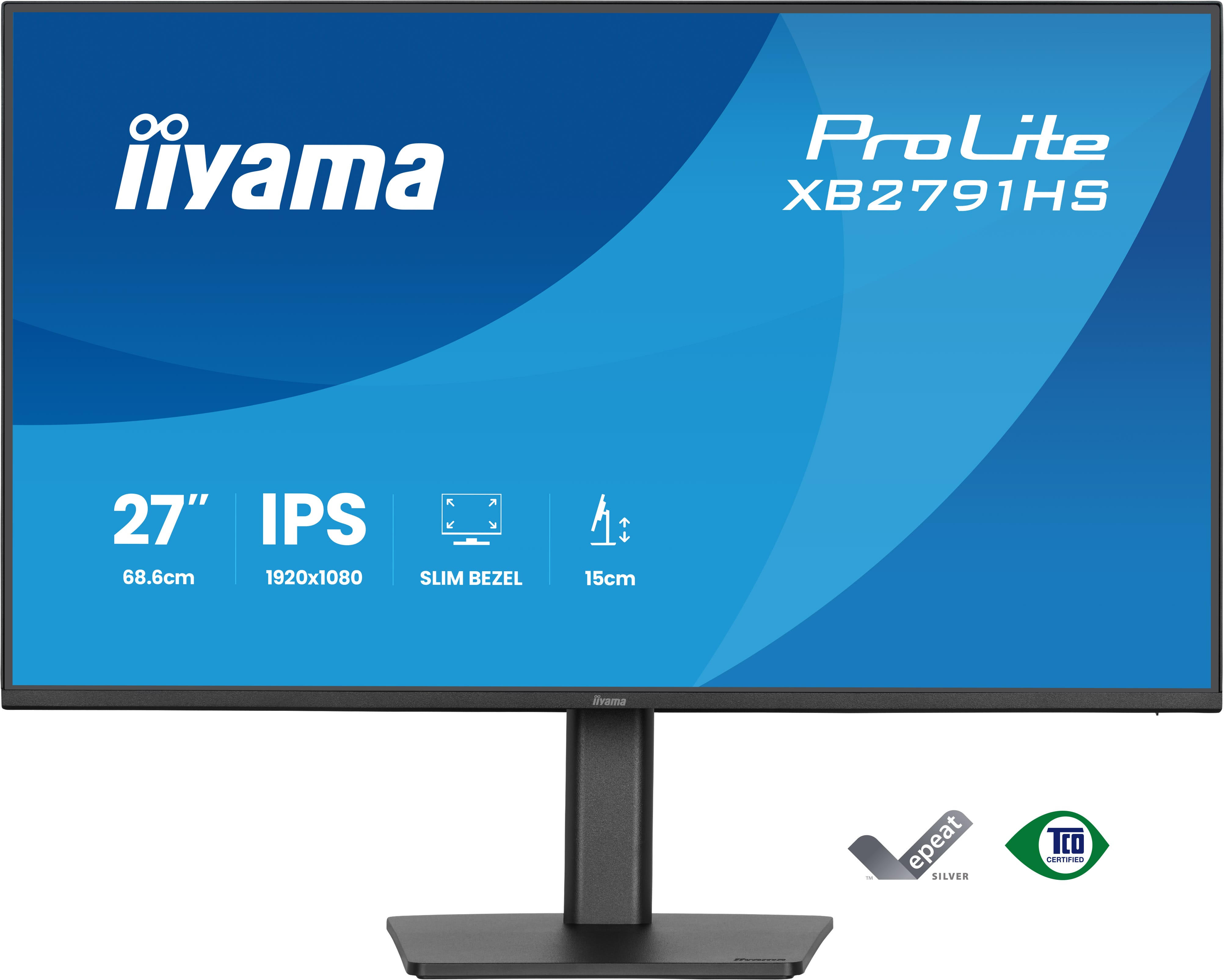 iiyama Monitor ProLite XB2791HS / XB2791HS-B1 Black 68.6 cm (27")