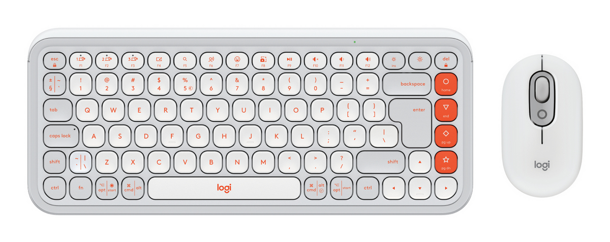 Logitech Set di mouse e tastiera Pop Icon Combo / 920-013141 Bianco