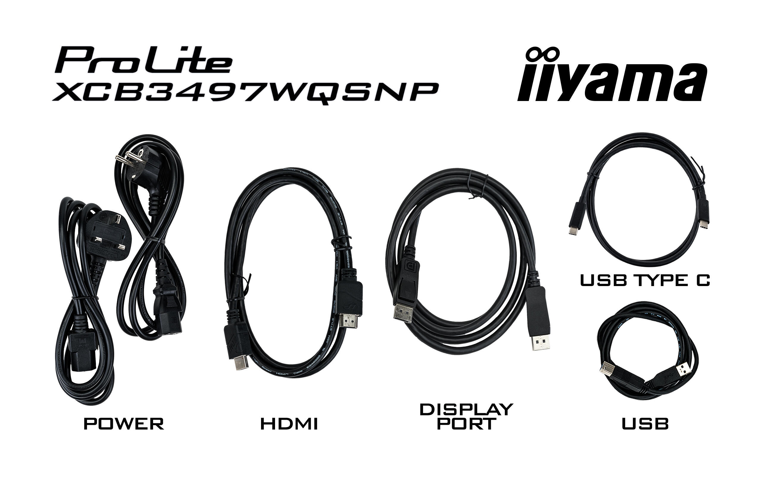 iiyama Monitor ProLite XCB3497WQSNP / XCB3497WQSNP-B1 Black 86.4 cm (34")