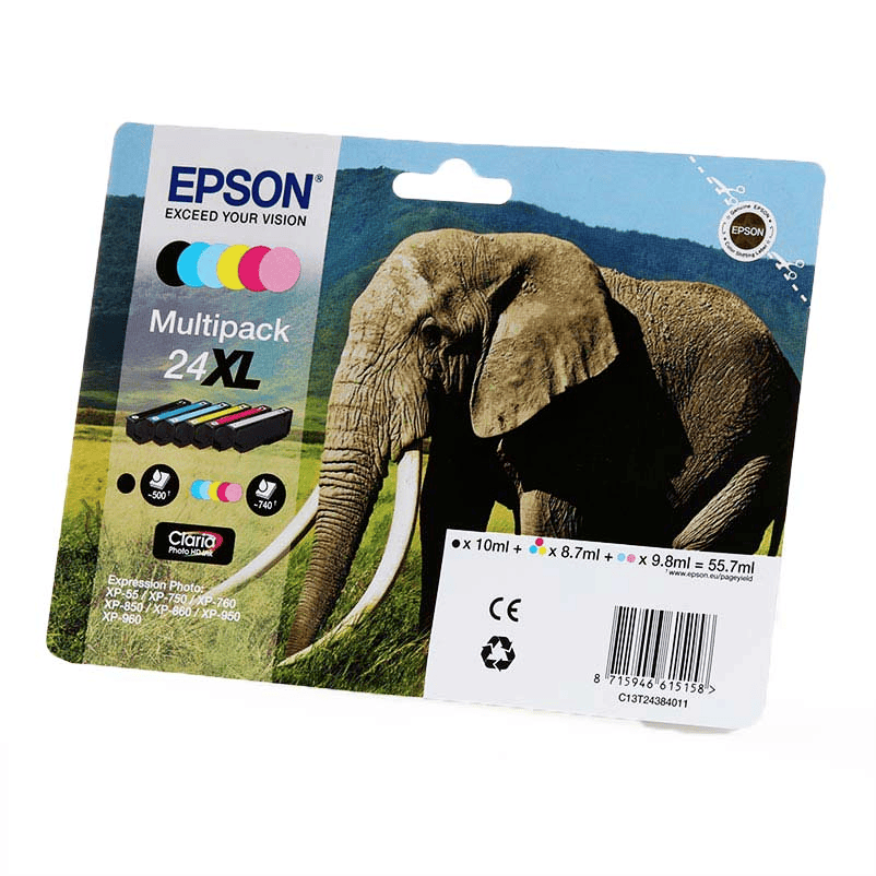Epson Ink 24XL / C13T24384011 BK,C,M,Y,PC,PM Multipack