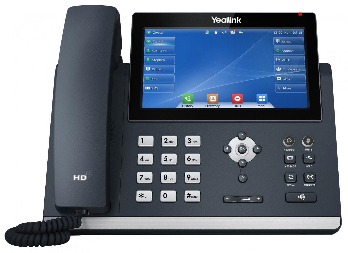 Yealink Teléfono SIP-T48U / 1301204 Gris 17,8 cm (7")