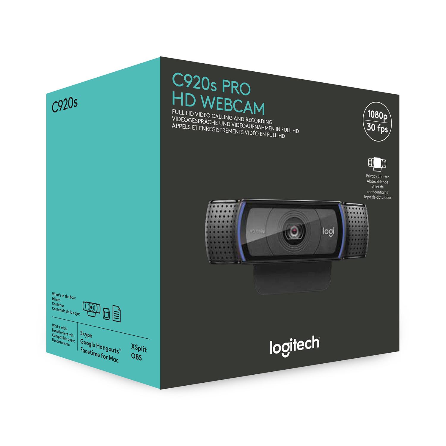 Logitech Webcam C920S Pro / 960-001252 Noir