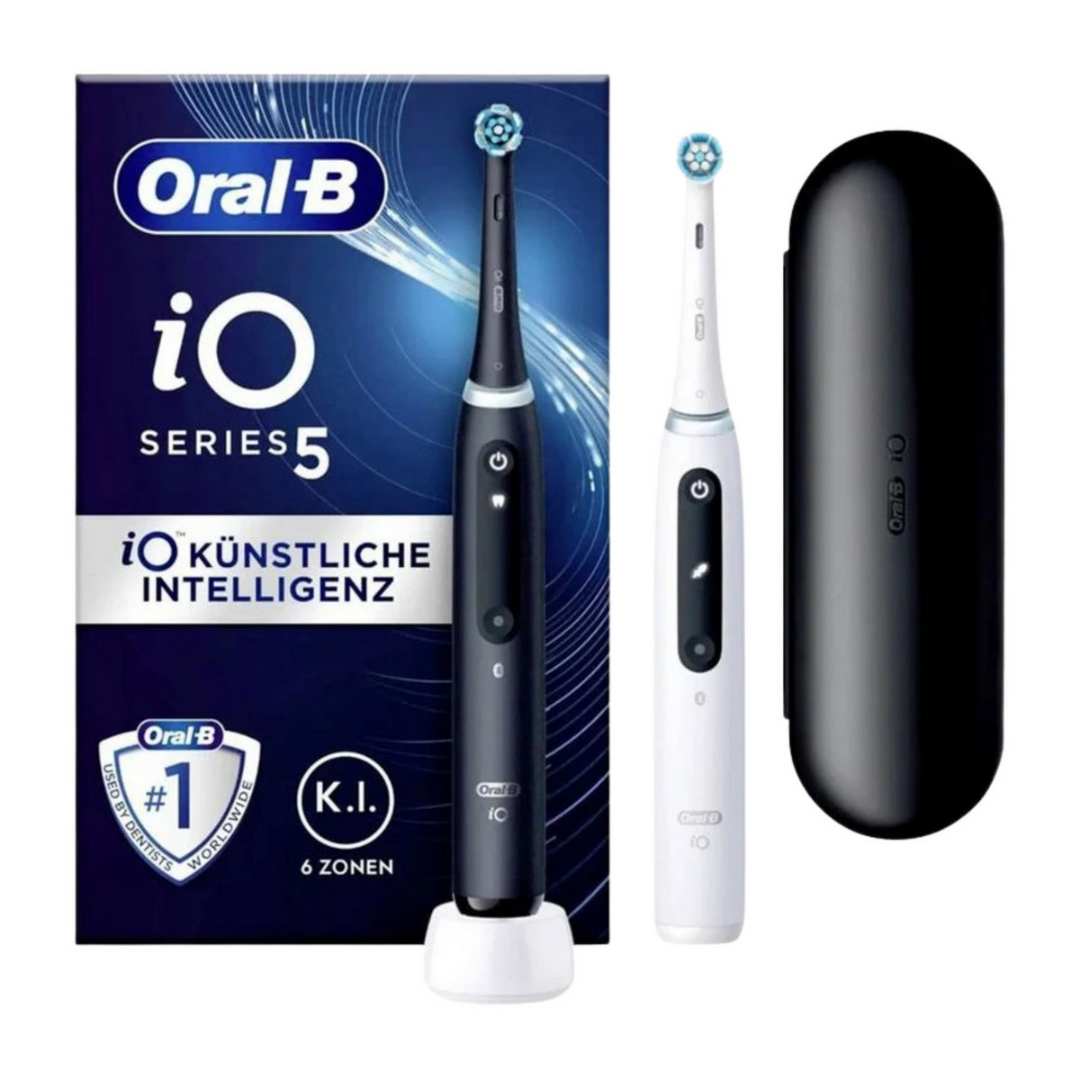Oral-B Spazzolino da denti iO Series 5 / 415121 Nero/Bianco Confezione doppia