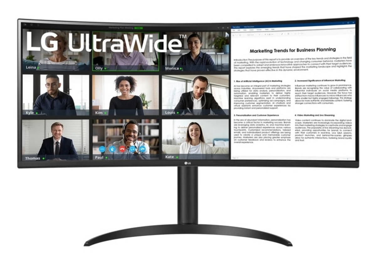 LG Monitor 34WR55QK-B / 34WR55QK-B Black