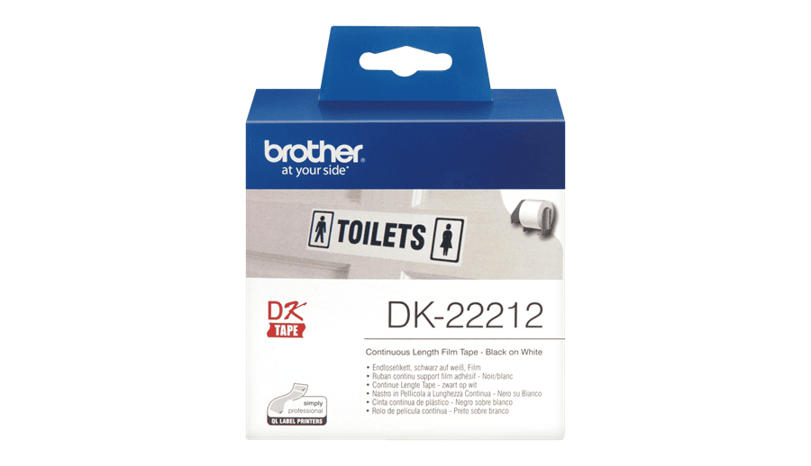 Brother Etiqueta DK-22212 / DK22212 Blanco