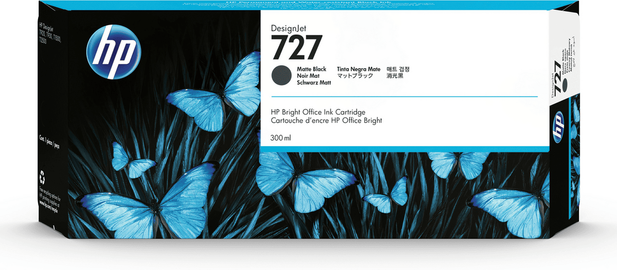 HP Tinta 727 / C1Q12A Negro Mate XXL