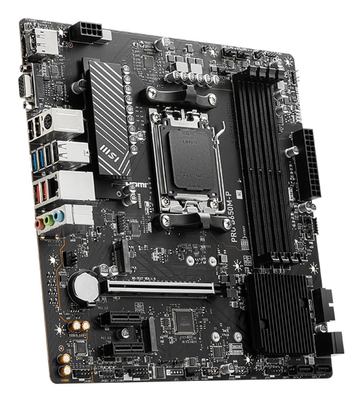 MSI Mainboard PRO B650M-P / 7E27-001R Schwarz