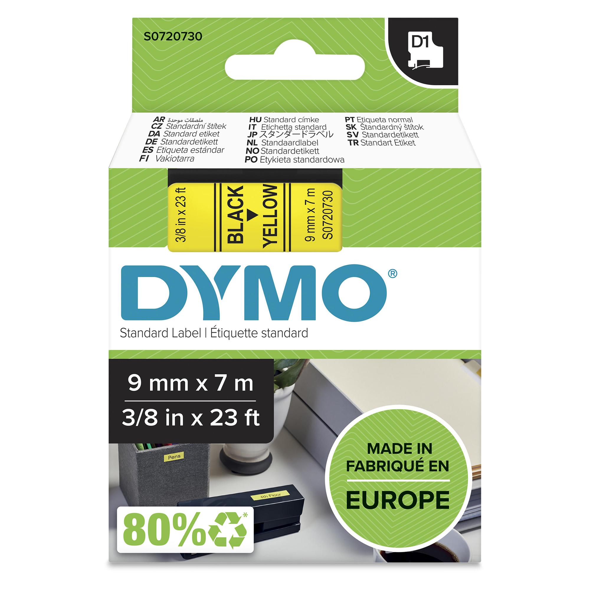 DYMO Cinta de color 40918 / S0720730 Negro, amarillo