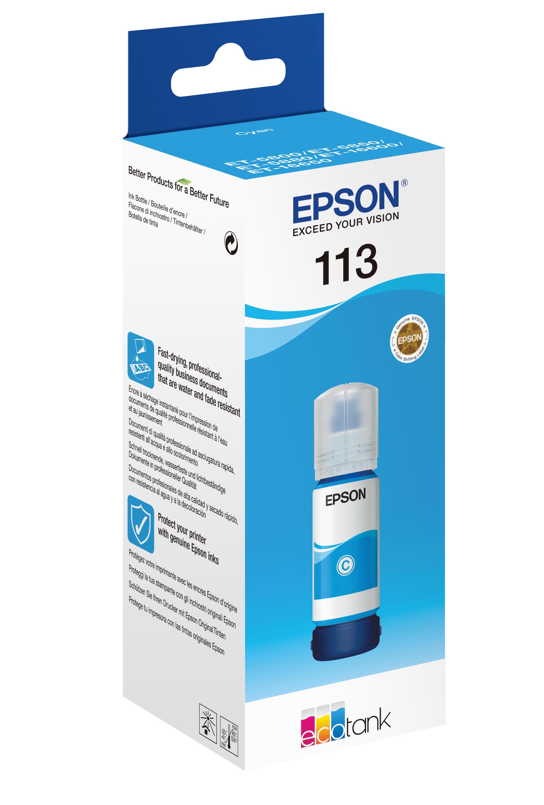 Epson Tinta 113 / C13T06B240 Cian Standard