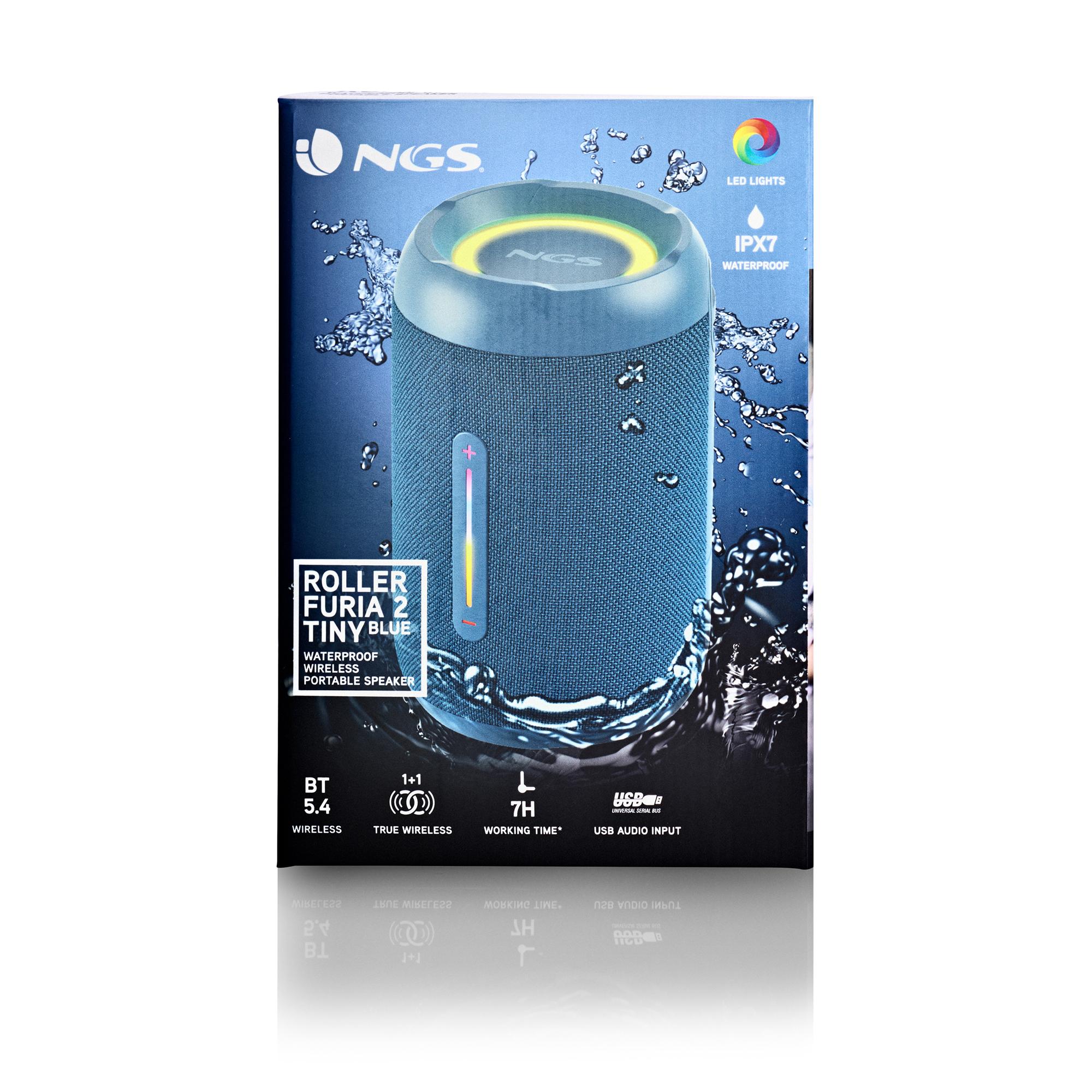 NGS Altoparlante Roller Furia 2 Tiny / ROLLERFURIA2TINYBLUE Blu S