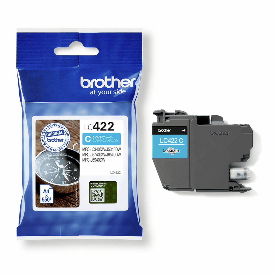 Brother Tinta LC-422C Cian