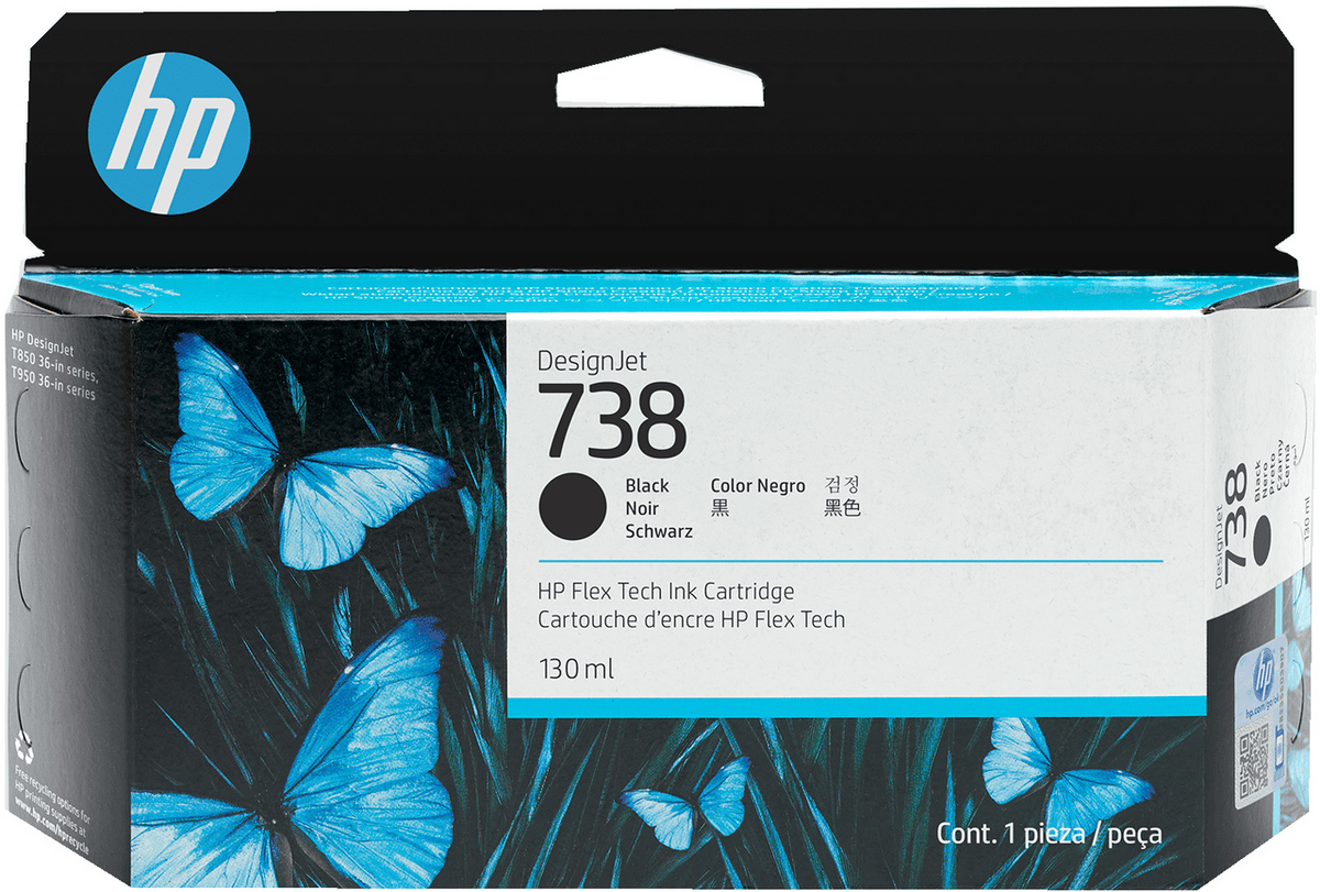 HP Tinta 738 / 498N4A Negro