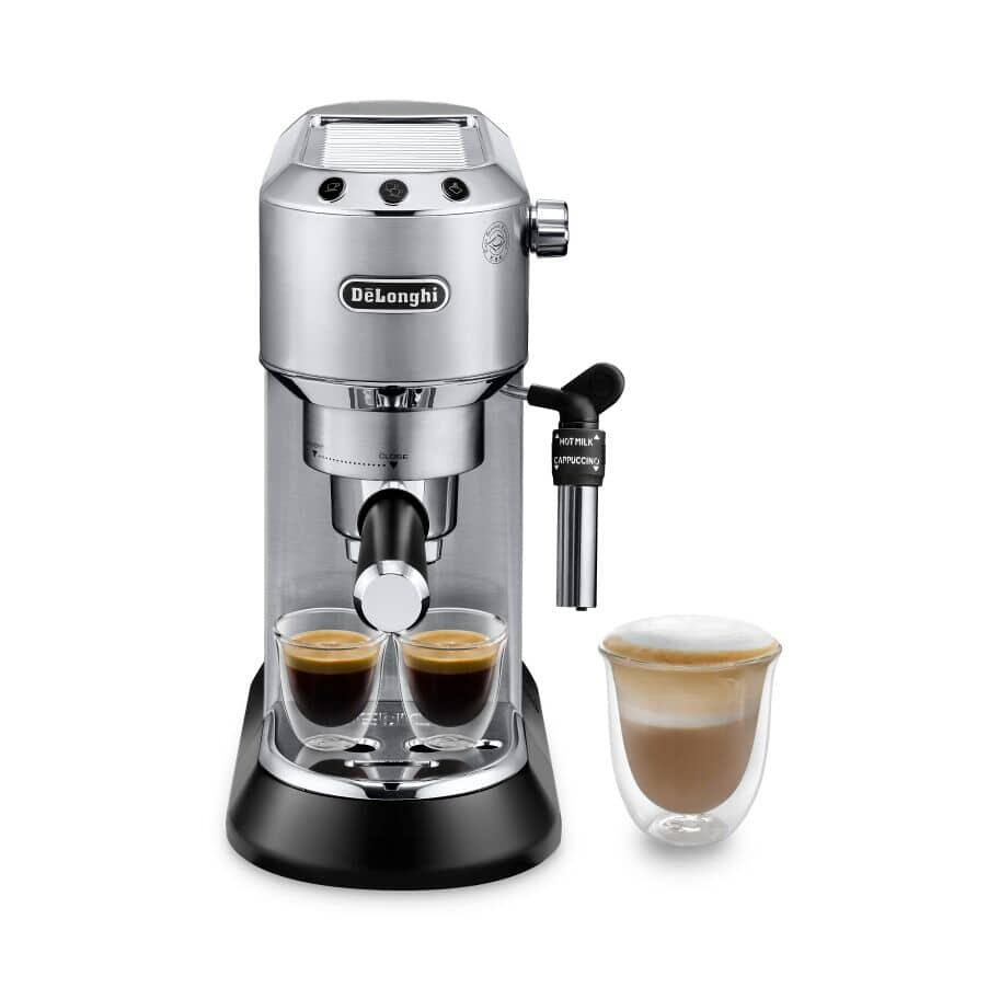 De’Longhi Macchina portafiltro Dedica EC 685 / EC685.M Nero, metallizzato, argento