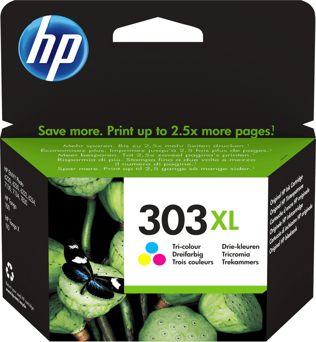 HP Ink 303XL / T6N03AE C,M,Y XL