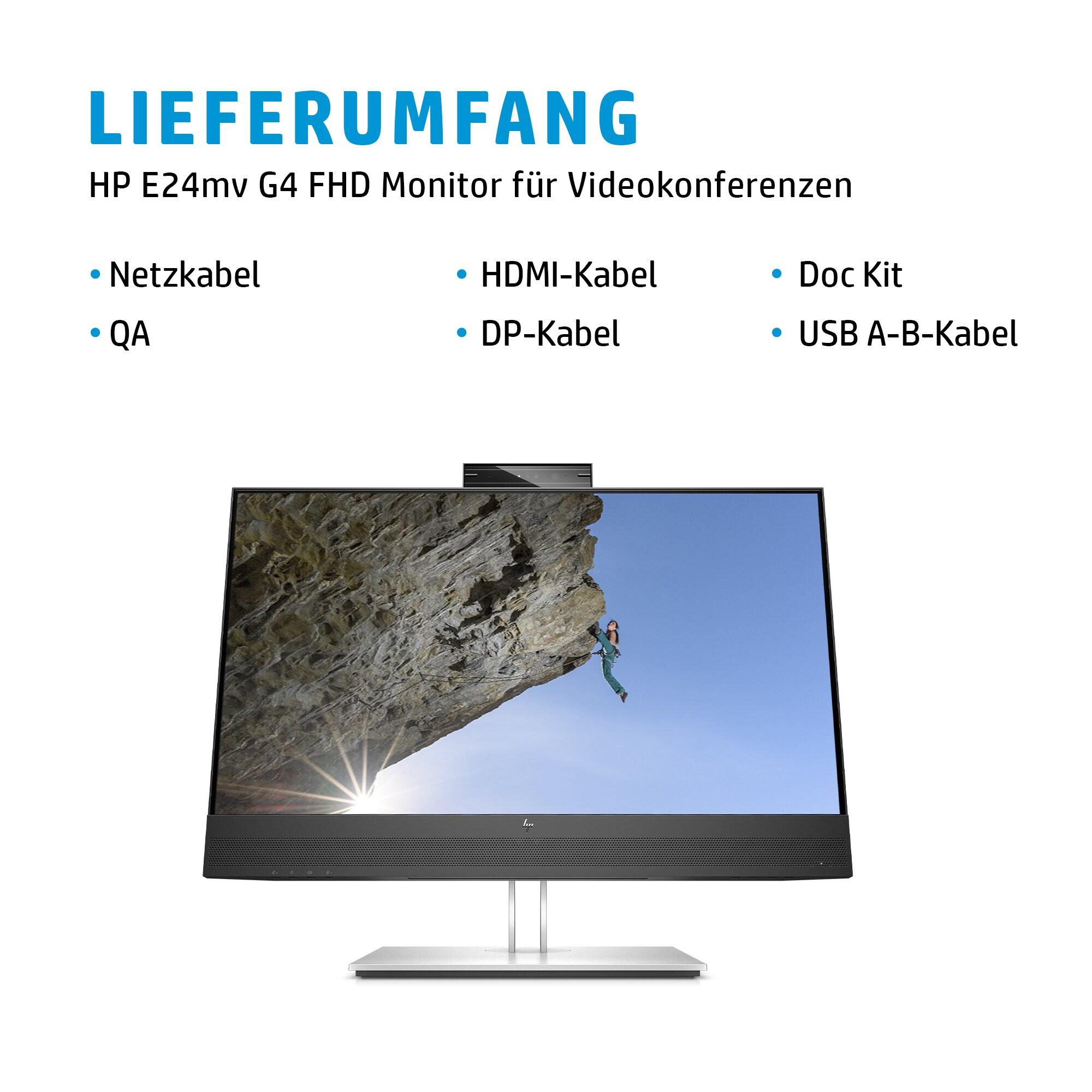 HP Monitor E24mv G4 / 169L0AA#ABB Black 60.5 cm (23.8")
